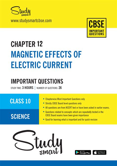 Class 10 Science Chapter 12 Magnetic Effects of Electric Current Most ...