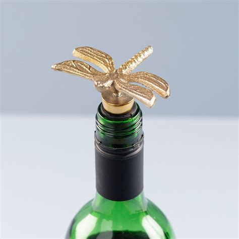 The Dragonfly Bottle Stopper Glossy Gold – Nestroots