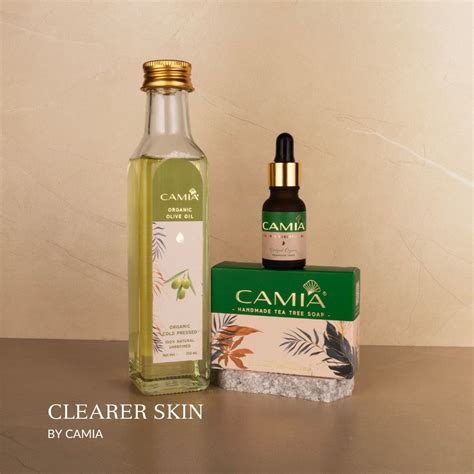 Clearer Skin(Super Saver Combo) - Olive Oil, Tea Tree Soap & Oil – CAMIA