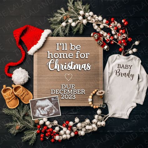 Christmas baby announcement editable digital pregnancy etsy – Artofit