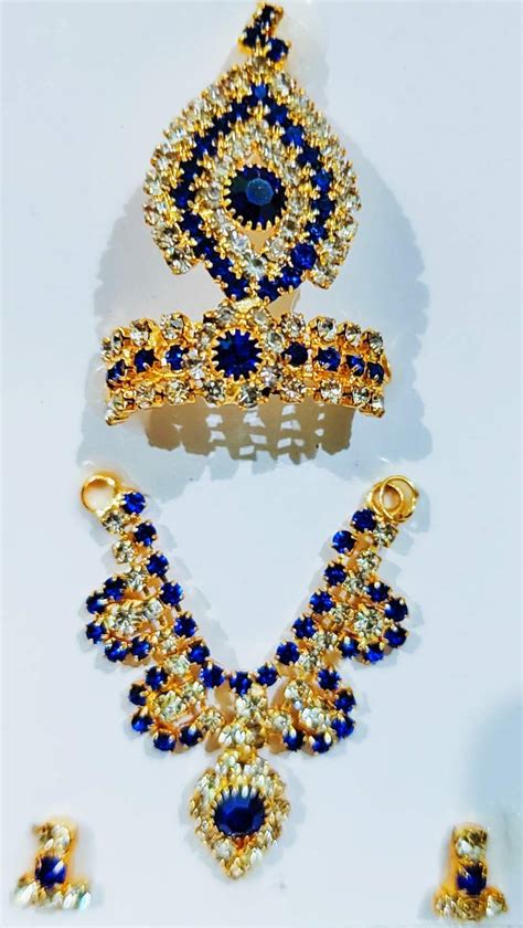 VRINDA COUTURE Devi Maa/Radha Rani/Laddu Gopal Diamond Shringar Set ...