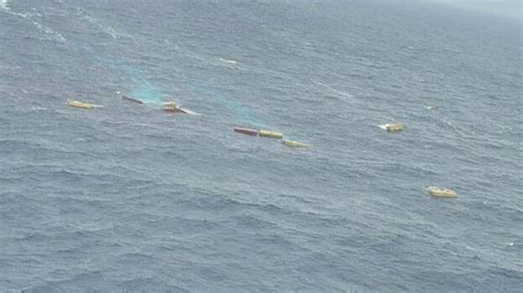 Cargo containing hazardous materials falls into sea near Kerala coast ...