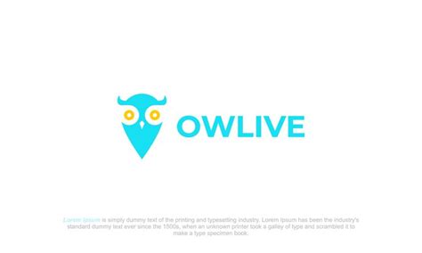 Vector graphic designs logomark logogram pictogram logo for owl simple ...