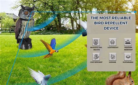 HASTHIP® Bird Repellent Devices Outdoor - Bird Scare Devices - Bird ...