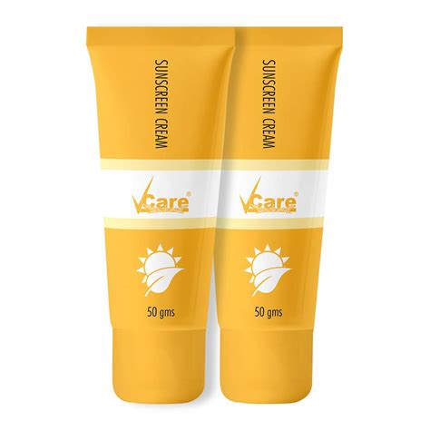 VCare Sunscreen Cream, 50 gm, (Pack Of 2) : Amazon.in: Beauty