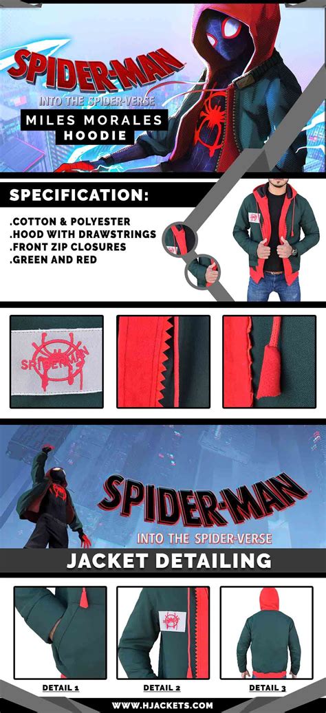 Into The Spider Verse Hoodie | Miles Morales Hoodie | Spider verse ...