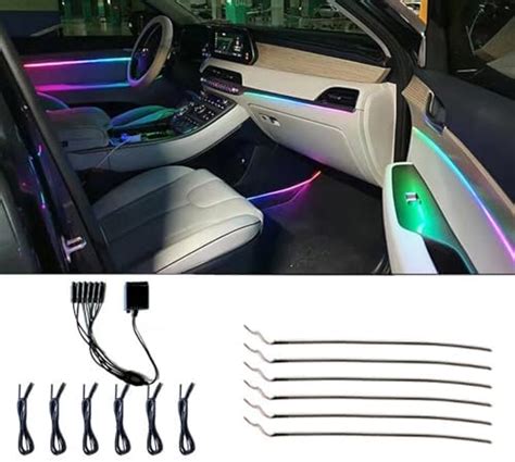 Car Interior Ambient Lights, Symphony RGB Car LED Strip Light, 6 in 1 ...