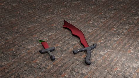 OSRS Dragon Scimitar and DDS 3D model | CGTrader