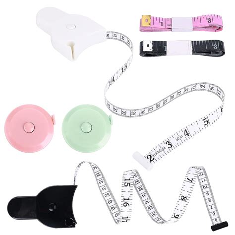 Amazon.com: Prasacco 6 Pcs Body Measuring Tape Automatic Telescopic ...