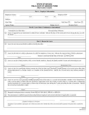 16 Leave Of Absence Request Forms Template | pdfFiller