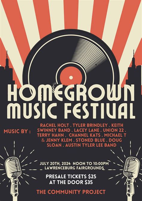 1st Annual Homegrown Music Festival, Dearborn County Fairgrounds ...