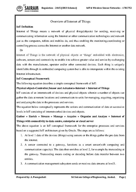 M-3 (IoT) 1st Sem - Comprehensive Study Notes on Processing Topologies ...