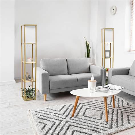 Simple Designs LF1014-TAN-2PK Three Shelf Etagere India | Ubuy
