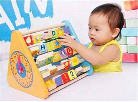 Kids Activity Triangle 5 Side Learn Shelf Math Calculation Toy (Multic ...