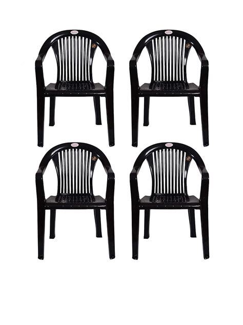 Plastic Chair for Living Room | Armchairs Set of 4 | Arm Chair for Home ...