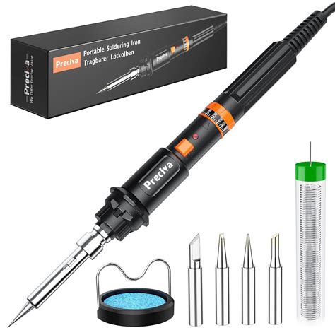 Soldering Iron kit,Preciva 135W Adjustable Temperature and Fast Heating ...