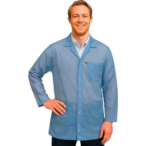 Buy StaticTek Full Sleeve Snap Cuff ESD Jacket | Anti-Static Lab Coat ...