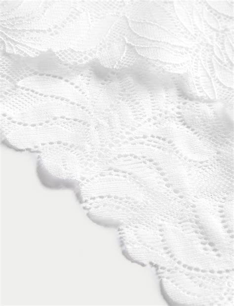 Buy 3pk Flexifit™ Lace Brazilian Knickers at Marks & Spencer