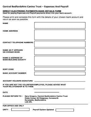 Bank Details Template Form - Fill Online, Printable, Fillable, Blank ...