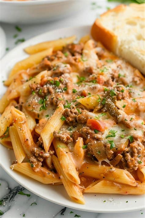 Creamy Rotel Pasta with Ground Beef | Recipe | Beef casserole recipes ...