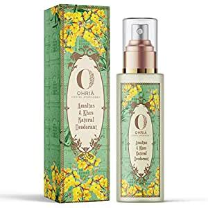 Buy Ohria Ayurveda Amaltas & Khus Natural Deodorant | Neutralises body ...