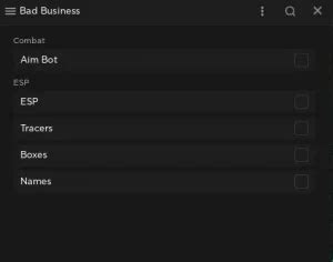 Image result for Bad Business Script Roblox GUI Jjsploit