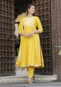 Adhira Hub Women Kurti Pant Dupatta Set - Buy Adhira Hub Women Kurti ...
