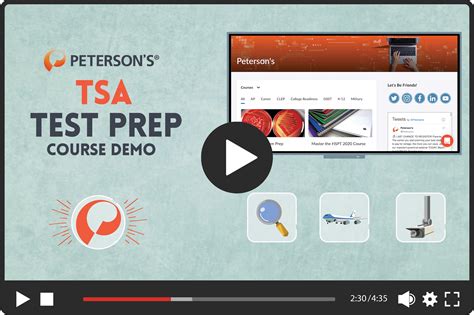 A Screening of Peterson’s TSA Test Prep Course Demo Video