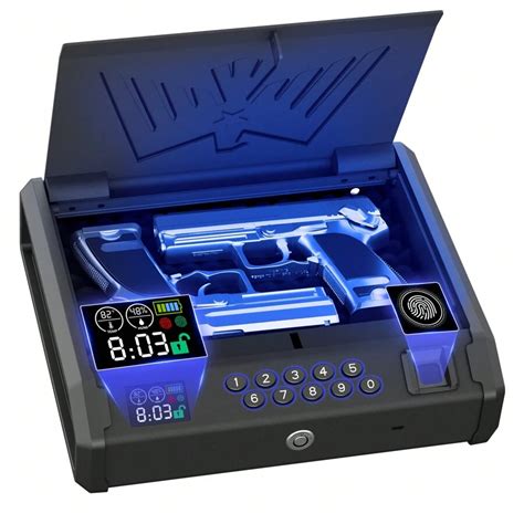 Caja fuerte para pistolas, caja fuerte biométrica con tres formas de ...