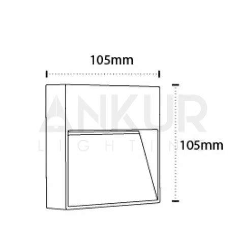 ANKUR SQUARE SURFACE OUTDOOR RATED LED FOOT LIGHT FOR ROOMS, STAIRCASES ...