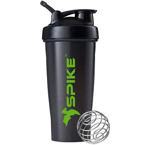 Spike Protein Shaker Bottle 700ml (Black) - Spikefitness