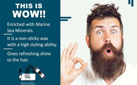 Buy Qraa Men Nourishing Hair and Beard Wax with Marine Sea Minerals ...