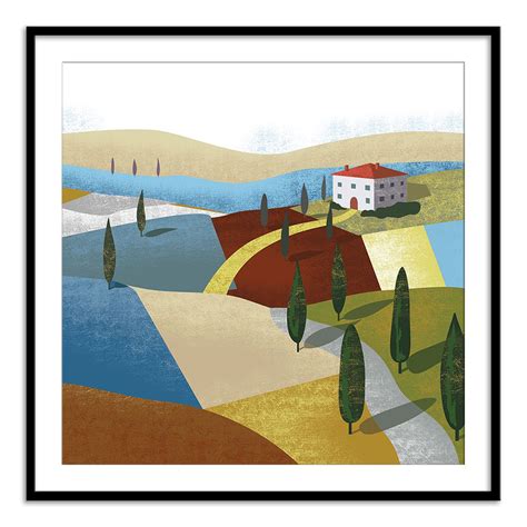 Illustrated Italian Landscape I – Calcuttan