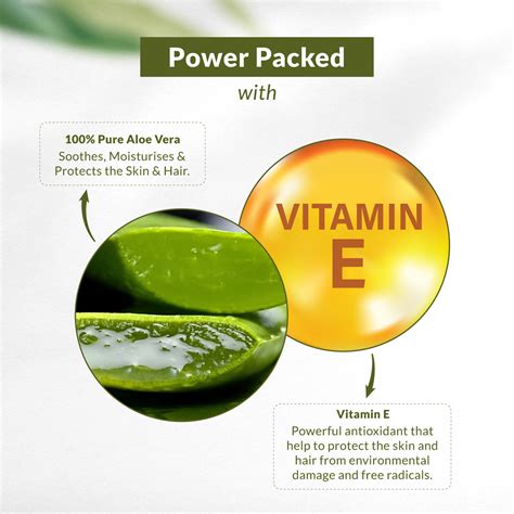 Experience The Power of 100% Pure Aloe Vera Gel with Vitamin E - Unlock ...