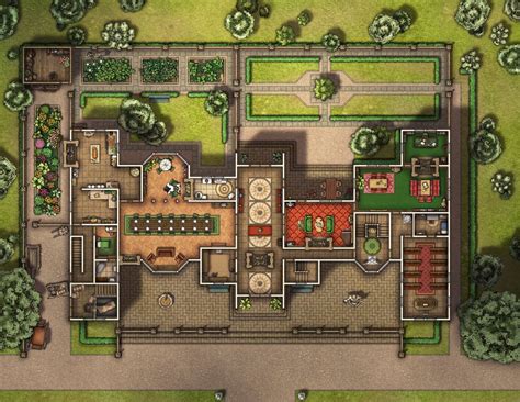 Image result for Manor RPG Map