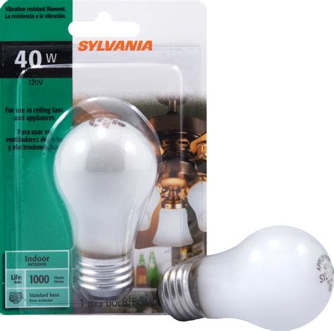 Sylvania Incandescent Frosted Appliance Lamp A15-Medium Base 120V Light ...