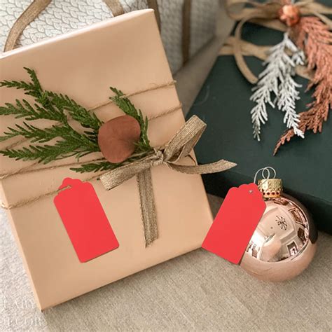 Buy Valentine Tags,Red Gift Tags with String,100 Pcs Kraft Paper Blank ...