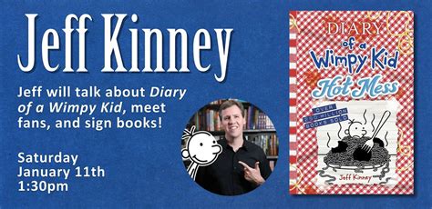 An Afternoon with Jeff Kinney: Hot Mess and Beyond, An Unlikely Story ...
