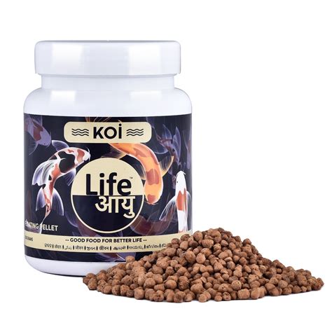 Life Aayu Koi Regular Fish Food – Ayurvedic Floating Pellet for Indian ...