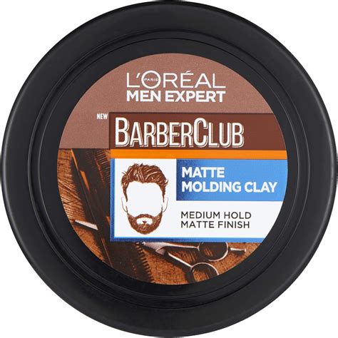 L'ORÉAL Paris Men Expert Matt Clay Barber Club, Matte Molding Clay Hair ...