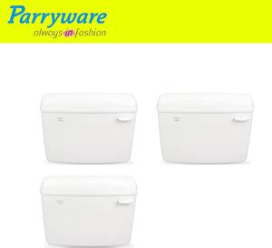 Parryware Slimline Single Flush Cistern set of 3 pic 0164 Side Handle ...