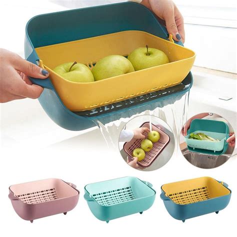 2717 Multifunctional BPA Free Double Layered Plastic Rotatable — DeoDap