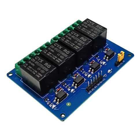 Buy 5v 4 Channel Relay with Optocoupler Online in India – Robocraze