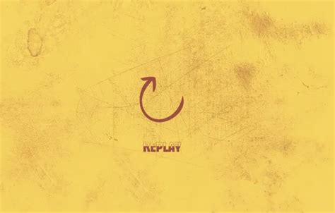 Download wallpaper orange, minimalism, arrow, replay, repeat, section ...