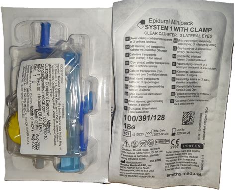 Portex Epidural Minipack with Clamp | Shah Trading Corporation, Mumbai ...