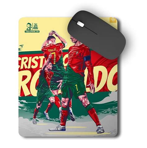 The Desi Monk Ronaldo Mouse Pad for Gamers | Football Anti Skid ...