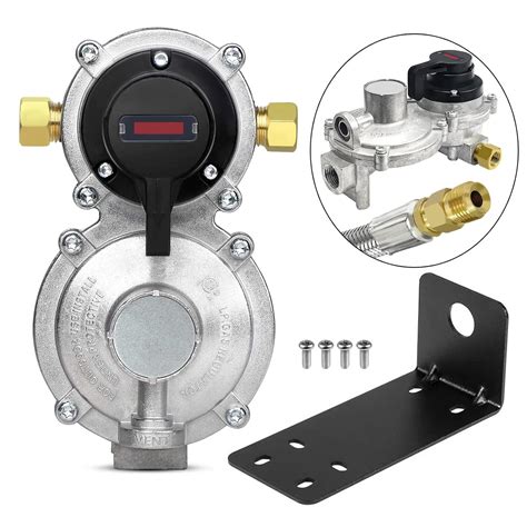 MEFUN RV Propane 2-Stage Auto Changeover LP Propane Gas Regulator ...