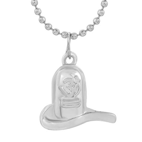 Buy Zumrut Silver Plated Lord Om & Shivling/Shiv Ling Shiva Symbols ...