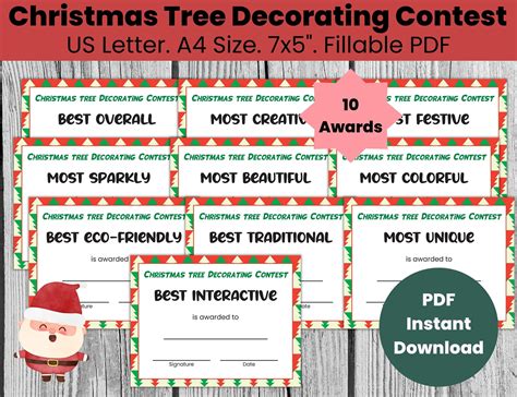 Christmas Door Decorating Contest Certificates at Sophie Catani blog