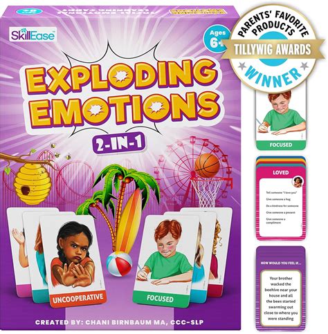 Buy SkillEase Exploding Emotions Flashcards and Game: 2 in 1, Social ...